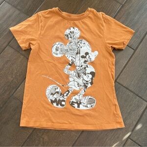 Orange Mickey Mouse T Shirt size M Disney Mickey and Friends